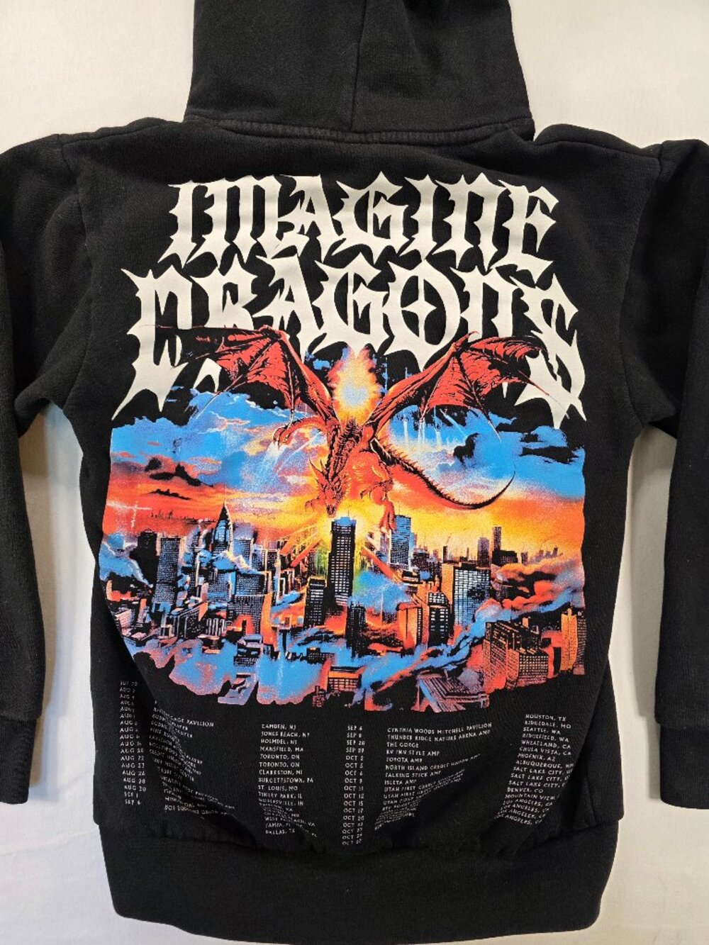 Imagine Dragons Hoodie Youth Small World Official Tour 2024 Size Small